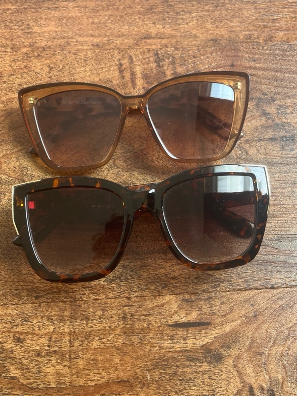 2 Pack Bundle of Women’s Brown Tortoiseshell Sunglasses